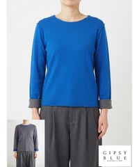 【日本製】「ミックスセルロースインナー」リバーシブルラウンドネック