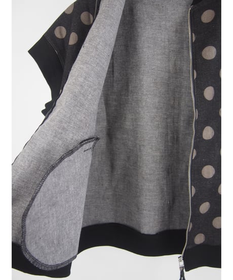 「STRETCH DOT DENIM」ワイドスライダーベスト
