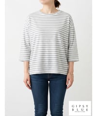 【日本製】「セルロース100％ボーダー」ビッグティーシャツ