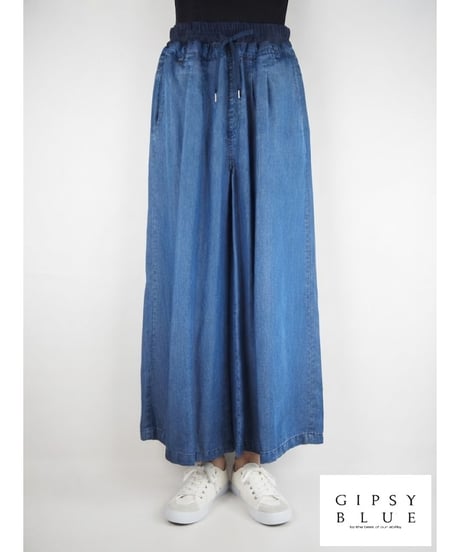 「セルロース WASH DENIM 」リブワイドパンツ