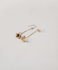 Katabami  earring/pierce (brass)