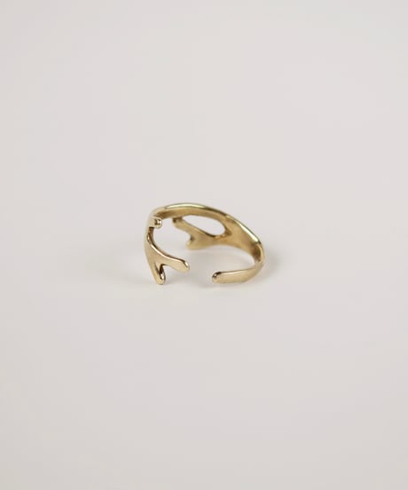 Platycerium ring (brass)