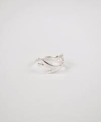 Platycerium ring (silver)