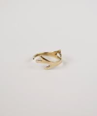 Platycerium ring (brass)