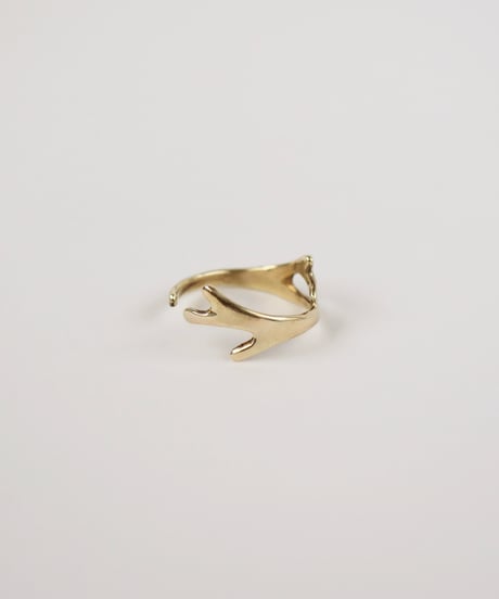 Platycerium ring (brass)