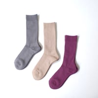 Solid Socks (purple/cafeaulait/chaco)