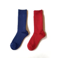 Solid Socks (Rust Red/Navy)
