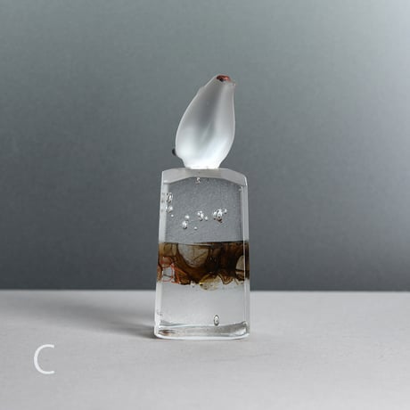 ガラス駒「ライチョウ」/輪島明子