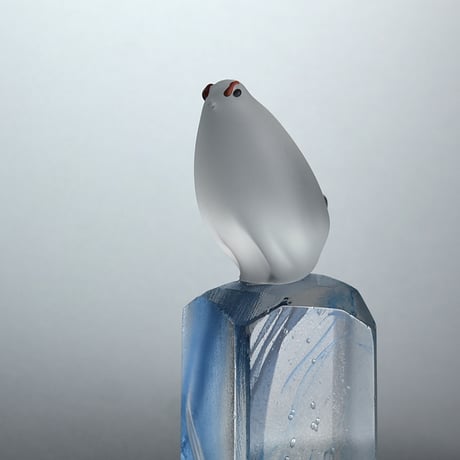 ガラス駒「ライチョウ」/輪島明子
