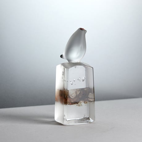 ガラス駒「ライチョウ」/輪島明子