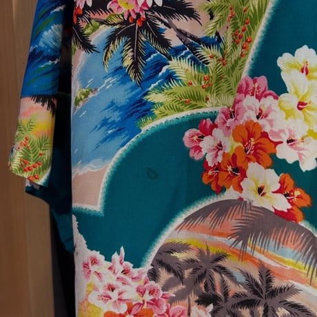 1950’s "PALI HAWAIIAN STYLE"   Hawaiian Shirt    SIZE：XL