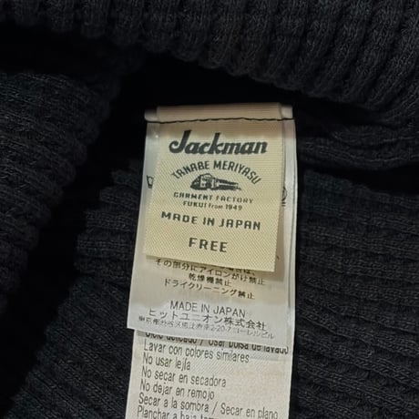 NEW "Jackman"  Waffle Knit Cap  SIZE：Free