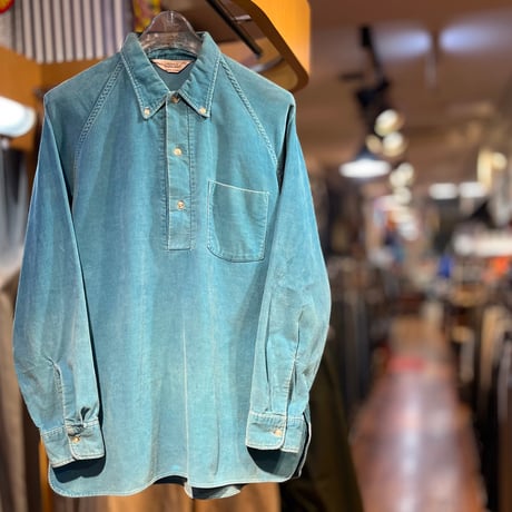 1960's "TOWN CRAFT" corduroy pullover shirt SIZE : M