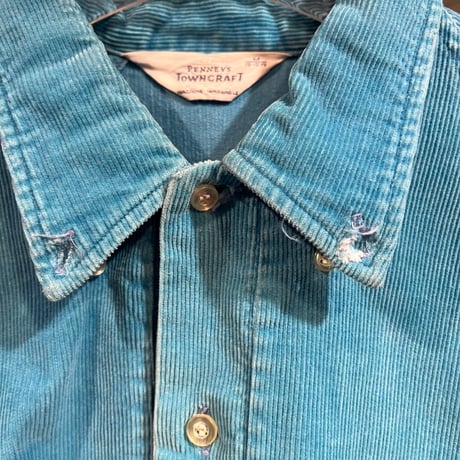 1960's "TOWN CRAFT" corduroy pullover shirt SIZE : M