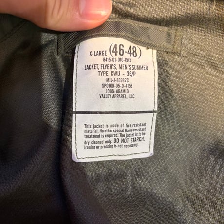2000's "USAF" Flight Jacket  CWU-36/P  SIZE：XL