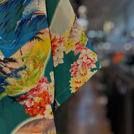 1950’s "PALI HAWAIIAN STYLE"   Hawaiian Shirt    SIZE：XL