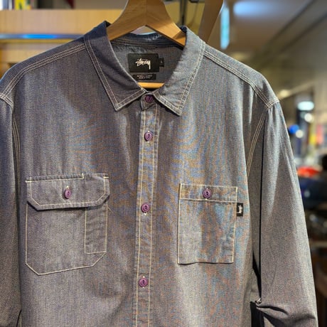 NEW "STUSSY"  WorkShirt  SIZE：L