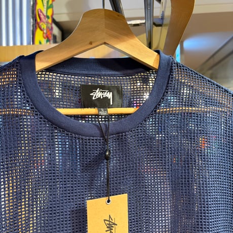 NEW "STUSSY"  Cotton Mesh LS Crew  SIZE：L