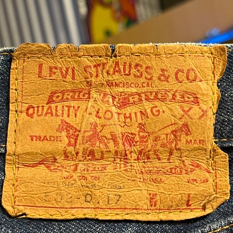 1960's "LEVI'S" 502 BIG E SIZE : W31.5 L 26