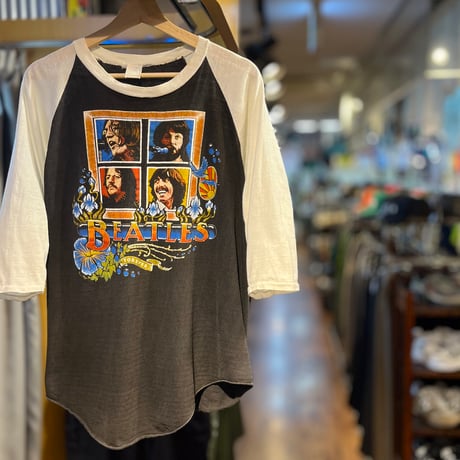 1980's "THE BEATLES" BAND T-SHIRT SIZE : Ｌ
