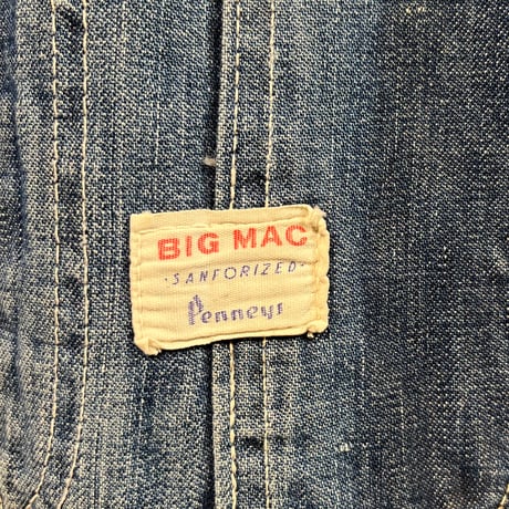 1960's "BIG MAC" DENIM COVER ALL SIZE : M