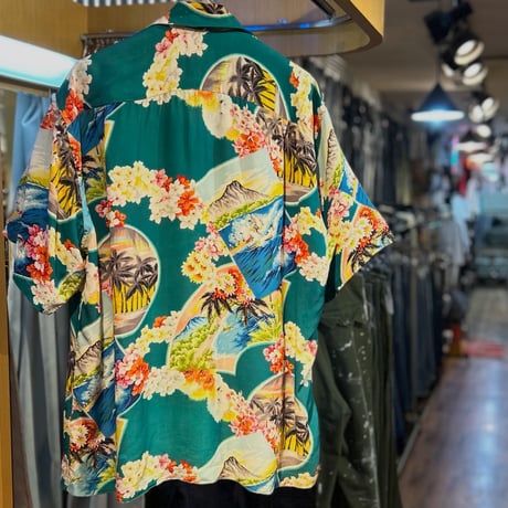 1950’s "PALI HAWAIIAN STYLE"   Hawaiian Shirt    SIZE：XL