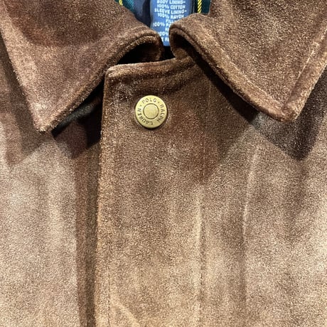 1980's~ "Polo Ralph Lauren" SUEDE LEATHER JACKET SIZE : M