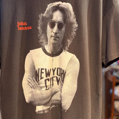 1990's "John Lennon"  Short Sleeve Tee  SIZE：XL