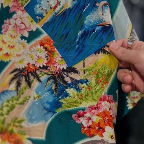 1950’s "PALI HAWAIIAN STYLE"   Hawaiian Shirt    SIZE：XL