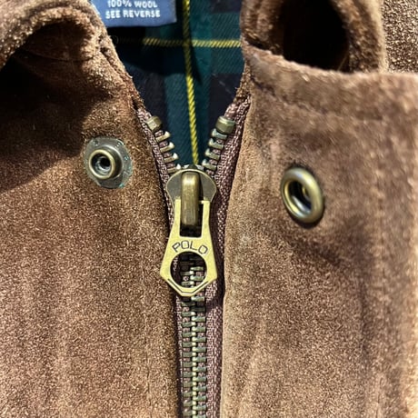 1980's~ "Polo Ralph Lauren" SUEDE LEATHER JACKET SIZE : M
