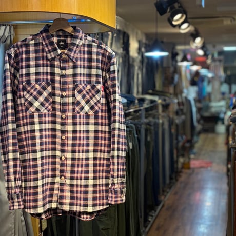 NEW "STUSSY"  Flannel Shirt  SIZE：M,L