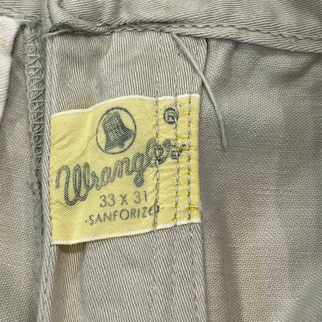 1960's "Wrangler" 33MWZ COTTON SATIN PANTS SIZE : W32 L30