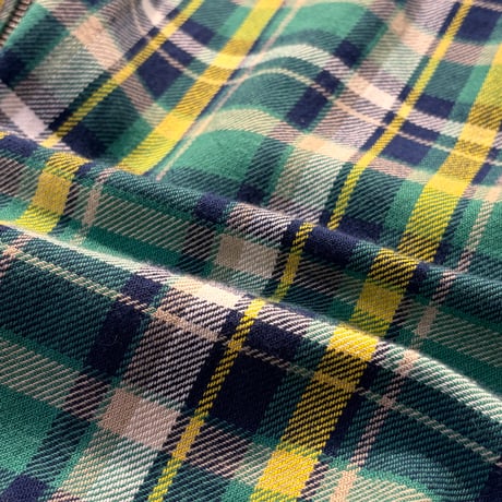 NEW "STUSSY"  CLASSIC ZIP UP PLAID LS SHIRT  SIZE：Medium