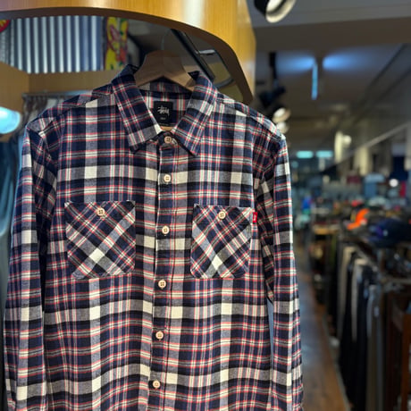 NEW "STUSSY"  Flannel Shirt  SIZE：M,L