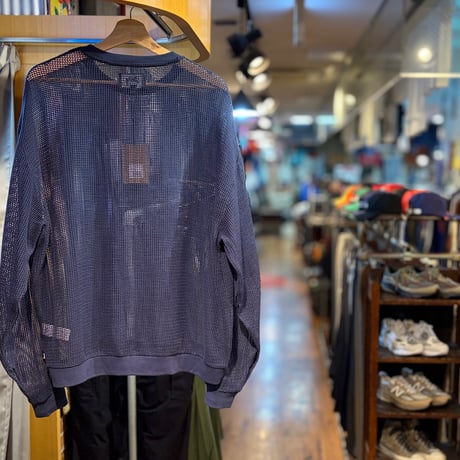 NEW "STUSSY"  Cotton Mesh LS Crew  SIZE：L
