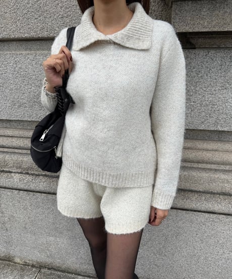 Spangle Collar Knit