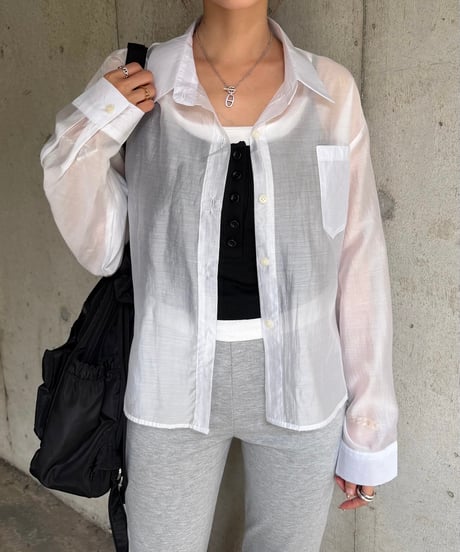 Sheer Pocket シャツ