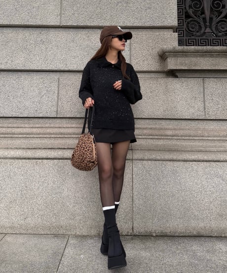 Spangle Collar Knit