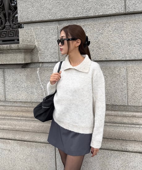 Spangle Collar Knit