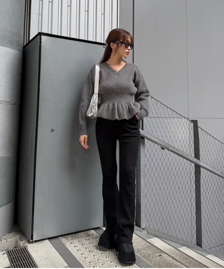 Peplum Knit トップス