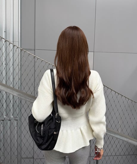 Peplum Knit トップス