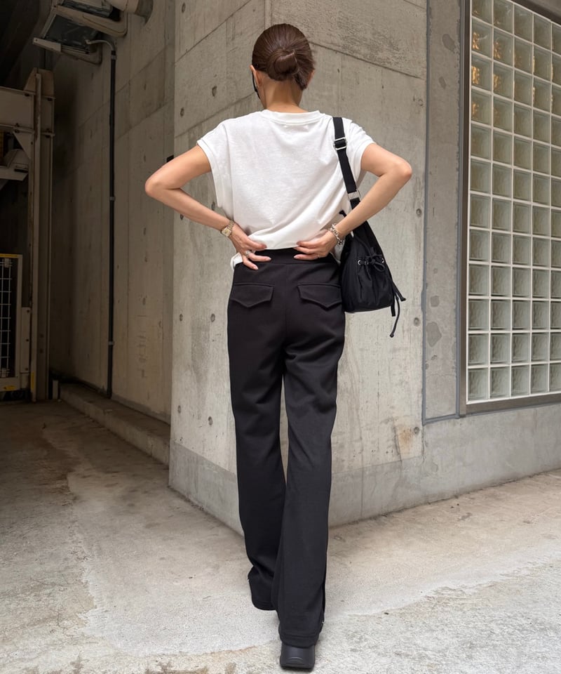 Slit Button フレアパンツ | Admance Online Store