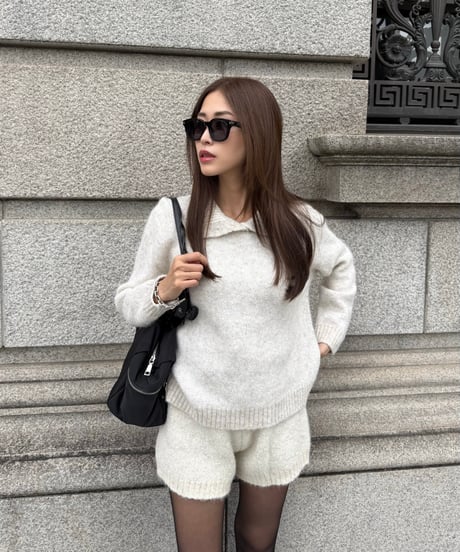 Spangle Collar Knit