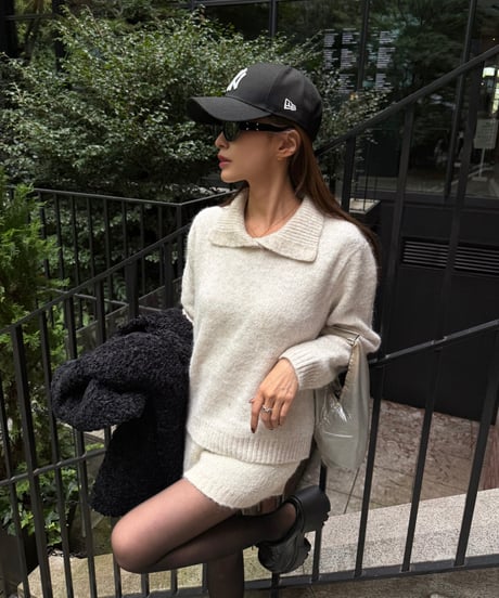 Spangle Collar Knit