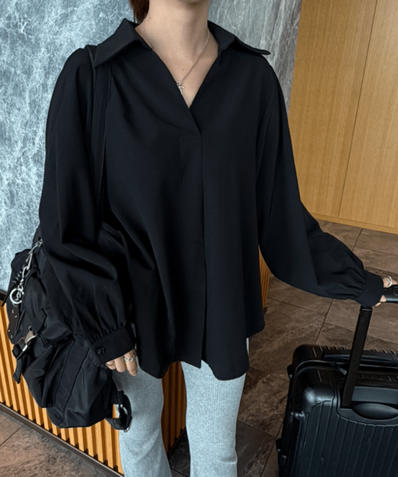 Side Slit スキッパーシャツ | Admance Online Store