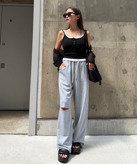Slit ワイドパンツ