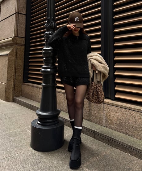Spangle Collar Knit