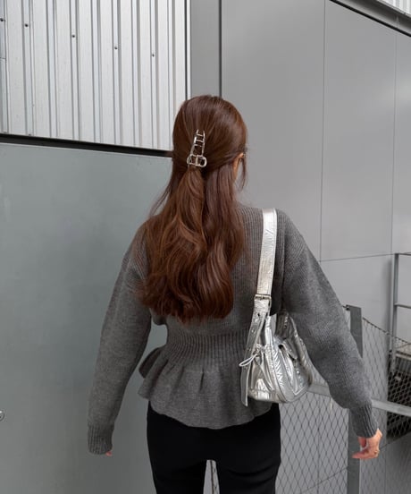 Peplum Knit トップス
