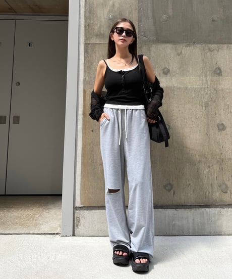 Slit ワイドパンツ