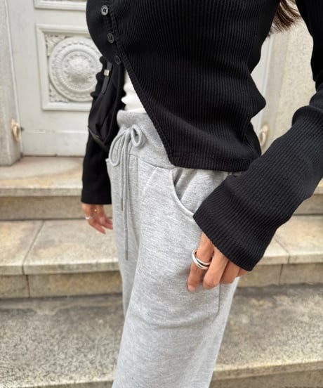 Slit Button フレアパンツ